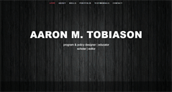 Desktop Screenshot of aarontobiason.com