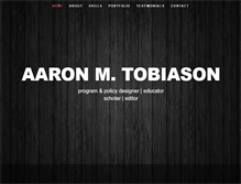 Tablet Screenshot of aarontobiason.com